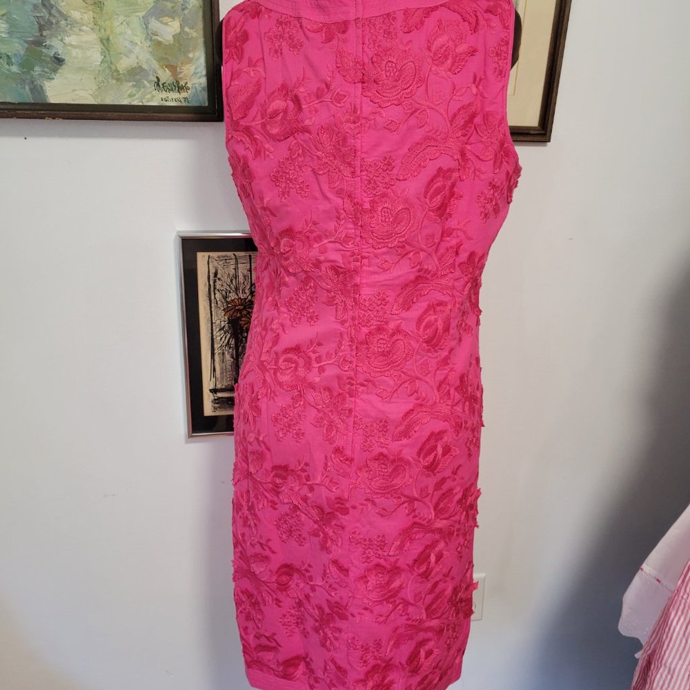 Talbots Pink Floral Midi Dress - Picture 4 of 7
